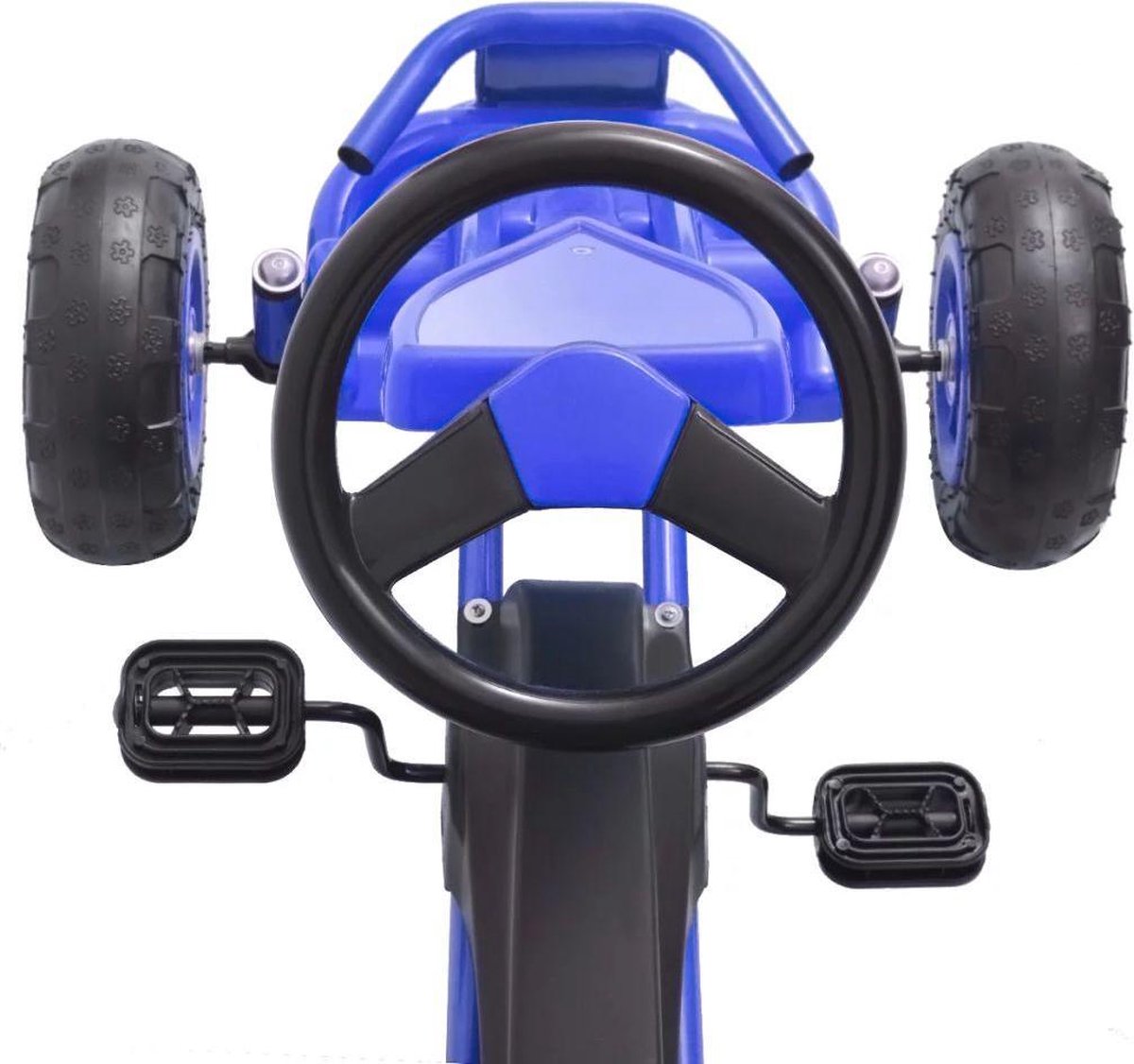 vidaXL Skelter met pedalen en pneumatische banden blauw — afbeelding 11