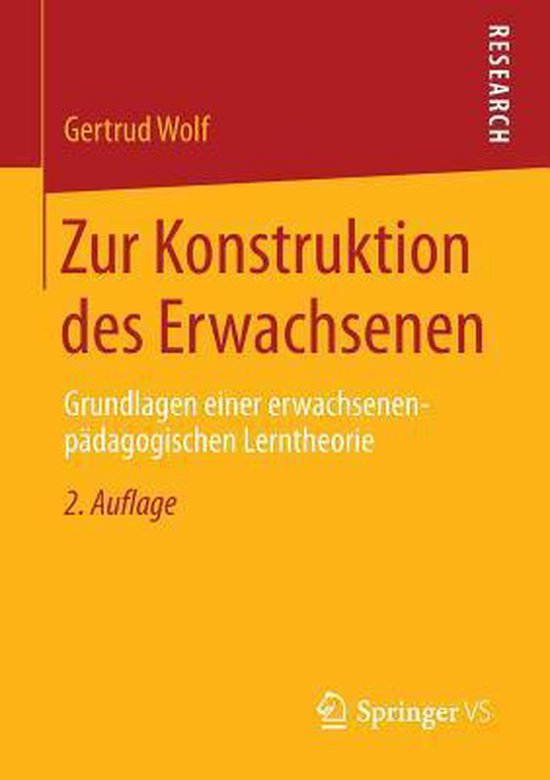 Zur Konstruktion Des Erwachsenen - cover