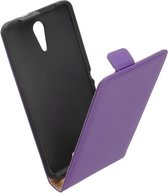 HC Leder Flip Case Cover Hoesje - Sony Xperia ZR Paars