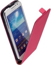 Lelycase Lederen Roze Flip Case Cover Hoesje Samsung Galaxy Grand 2 G7100 / G7102