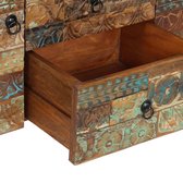 Dressoir 140x40x80 cm massief gerecycled hout (incl. vloerviltjes)