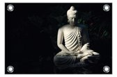 Tuinposter Boeddha 120x80cm- Foto op Tuinposter (wanddecoratie voor buiten en binnen)