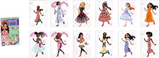 Thumbnail van een extra afbeelding van het spel Janod Fashion Dress Up - Prinsessen van de wereld