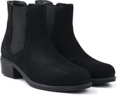 Damesschoen M36 Redfoot Ladies Suede Chelsea Boot Black