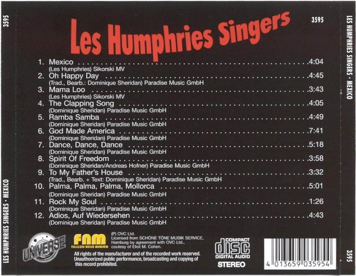 Les Humphries Singers Oh Happy Day