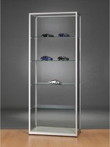 Luxe vitrinekast aluminium 80 cm