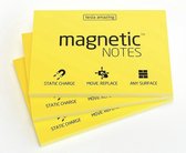 Magnetic Notes, set van 3 notitieboekjes maat M 100x74mmx100 sheets Geel