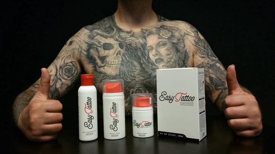 Easy Tattoo verzorging set 100ml anti-bacteriele zeep herstellende creme | bol.com
