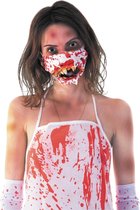 PARTYPRO - Bloederige mond zombie masker voor volwassenen - Maskers > Half maskers