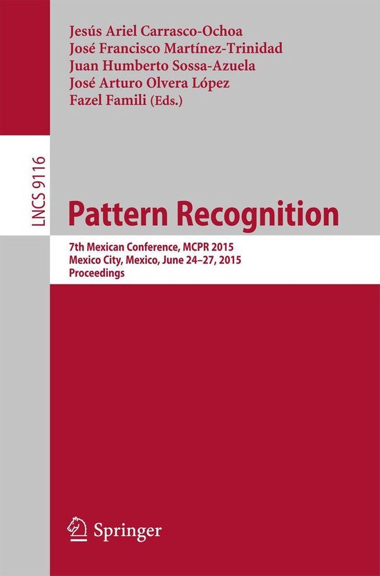 Springer Nature Proceedings Computer Science - Pattern Recog ... - cover