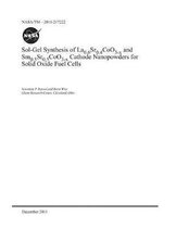 Sol-Gel Synthesis of La(0.6)Sr(0.4)Coo(3-X) and Sm(0.5)Sr(0.5)Coo(3-X) Cathode Nanopowders for Solid Oxide Fuel Cells