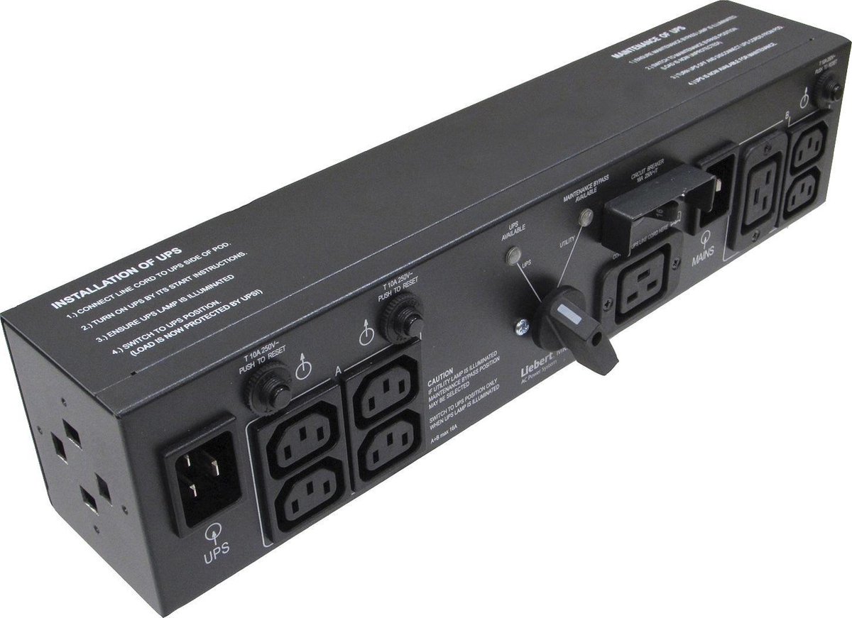 Vertiv MP2-220L energiedistributie 4 AC-uitgang(en) 2U Zwart