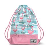 Oh My Pop! - Florida Flamingo - Gymtas Zwemtas 49 cm roze blauw