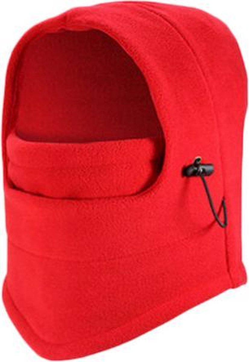 Balaclava Fleece Bivakmuts Volwassenen Unisex One Rood