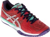 Asics Gel-Fireblast 2 Indoorschoenen Dames Sportschoenen - Maat 39.5 - Vrouwen - rood/blauw/paars/zilver