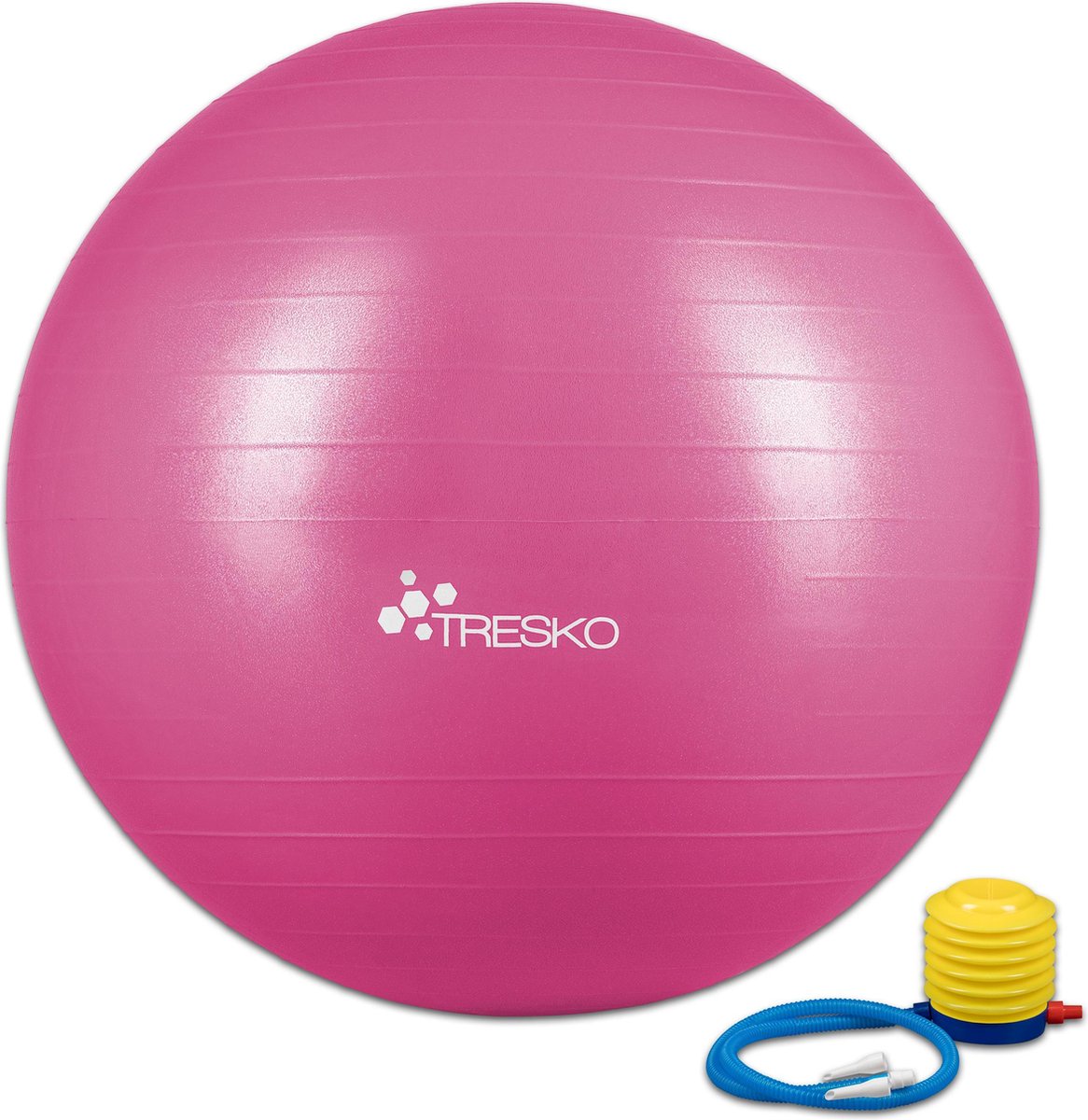 Fitnessbal met pomp - diameter 65 cm - Roze