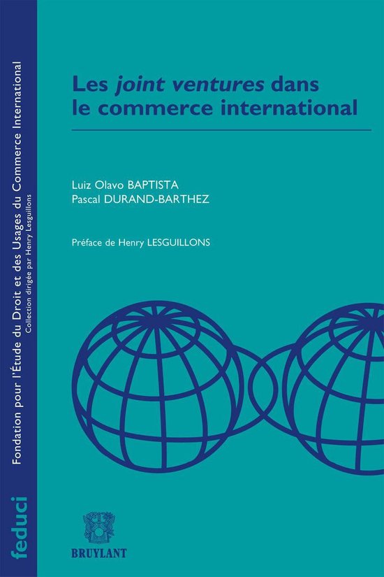 FEDUCI - Les joint ventures dans le commerce international - cover