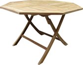 Table pliante 120 cm octogonale en teck