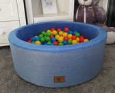 Ballenbad met 300 ballen  Wasbare hoes  90 x 30 cm  Blauw