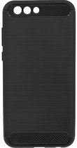 Shop4 - Asus Zenfone 4 (ZE554KL) Hoesje - Zachte Back Case Brushed Carbon Zwart