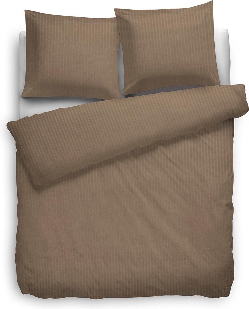 Heckettlane HNL Refined Uni Stripe Dekbedovertrek - 155x220 + 80x80 cm - Gold Goud