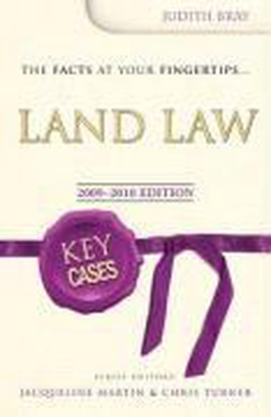 Key Cases Land Law 9781444104868 Judith Bray Boeken