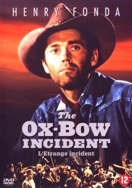Henry Fonda draagt een cowboyhoed en een spijkerjack in The Ox-Bow Incident.