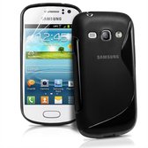 Comutter Silicone case hoesje voor Samsung Galaxy Fame S6810 zwart