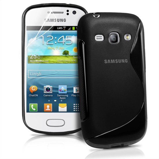 Comutter Silicone case hoesje voor Samsung Galaxy Fame S6810 zwart | bol.com