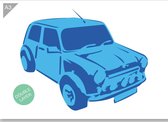 Mini Cooper sjabloon - 2 lagen kunststof A3 stencil - Kindvriendelijk sjabloon geschikt voor graffiti, airbrush, schilderen, muren, meubilair, taarten en andere doeleinden