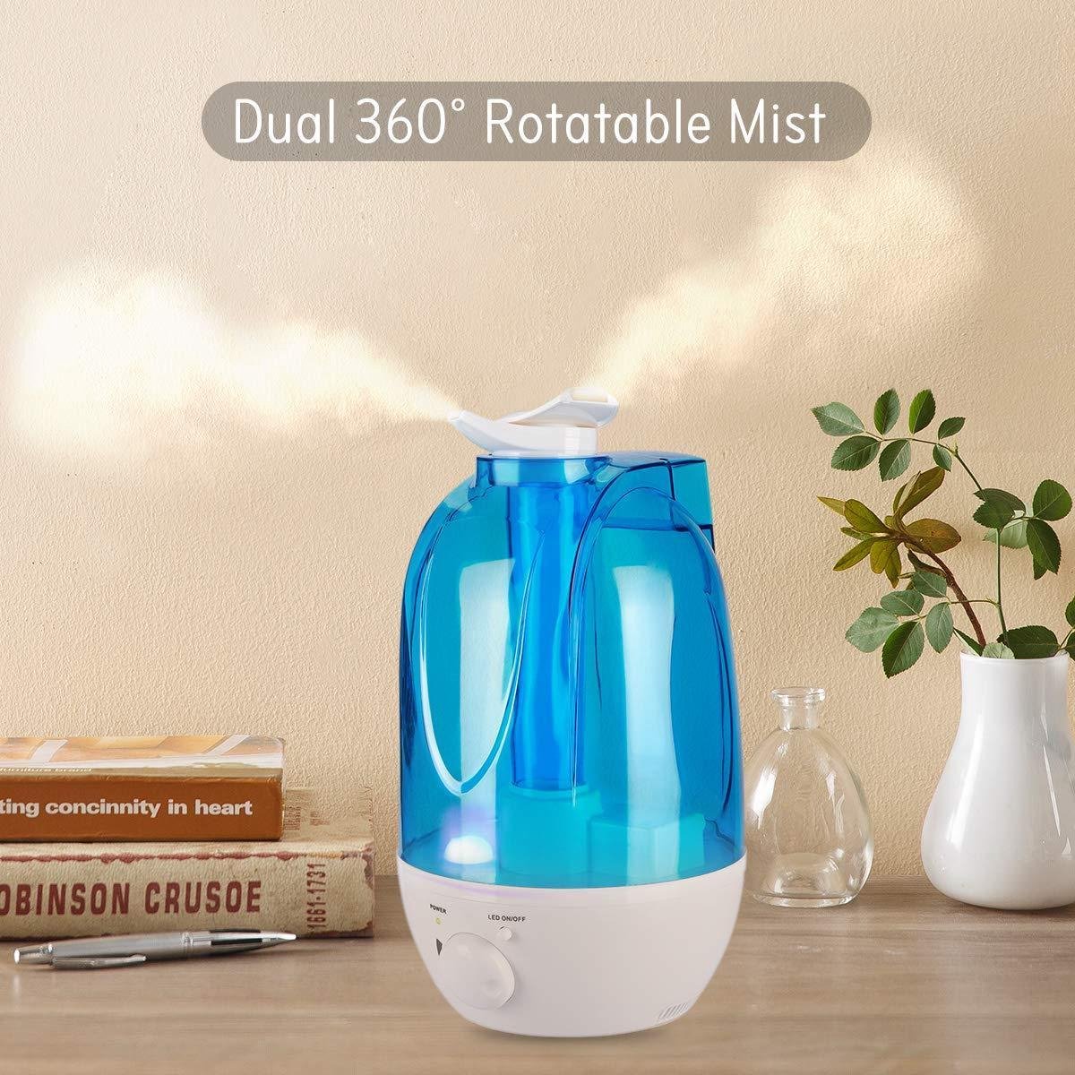 Ultrasone Luchtbevochtiger en Reiniger met Mist / stoom Aroma / Ethernische olie...