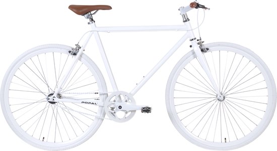 Popal Fixed Gear Pro - MH28 - Fixie - 28 inch - Heren - Wit | bol.com