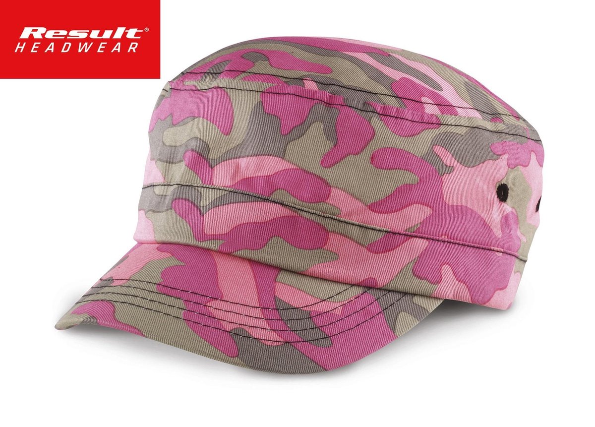 Result Headwear Camo Urban Cap Kleur Roze