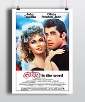 Poster film Grease 1978 - Filmposter extra dik 200 gram papier