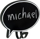 THE ZOO -  WHAT'S UP - OVAL, chalkboard wallhanger, wood/metal