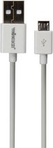 Kabel Usb 2.0 A Mannelijk Naar Micro-Usb 5P Mannelijk - Wit - 1 M