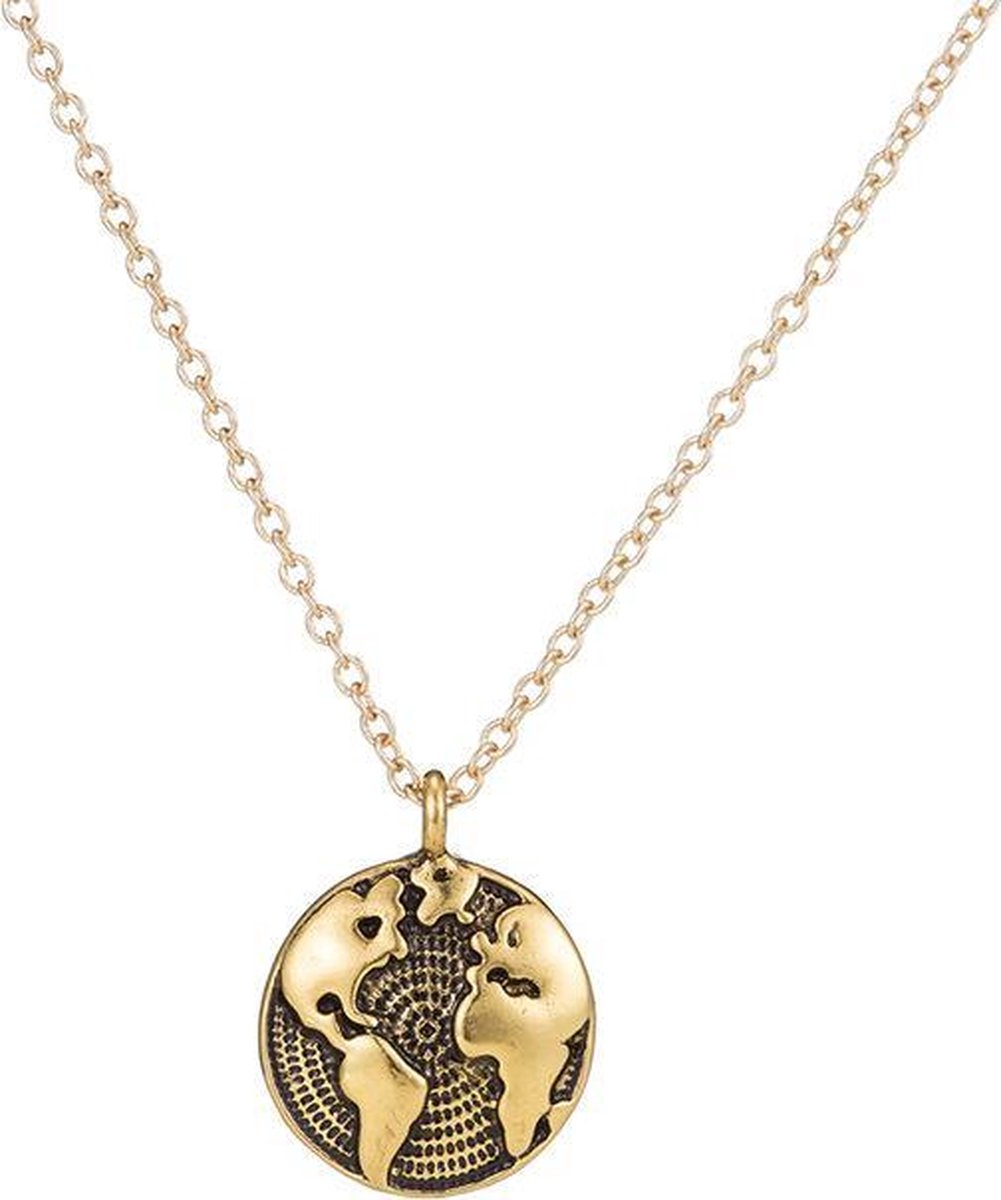 Ketting wereldbol – Zilver & Zoet