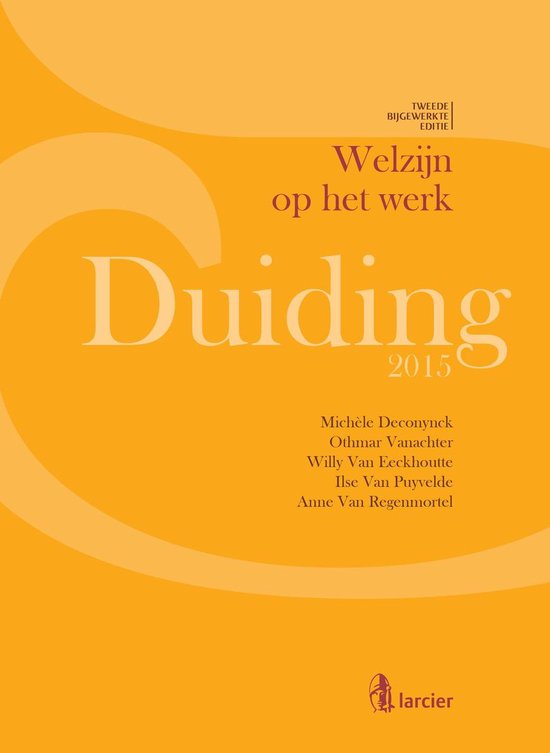 Larcier Duiding - Duiding Welzijn op het werk - Publieke en private sector - Patrick Humblet | Tiliboo-afrobeat.com