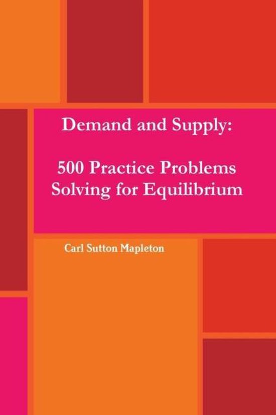 Demand and Supply 9781365929335 Carl Sutton Mapleton Boeken