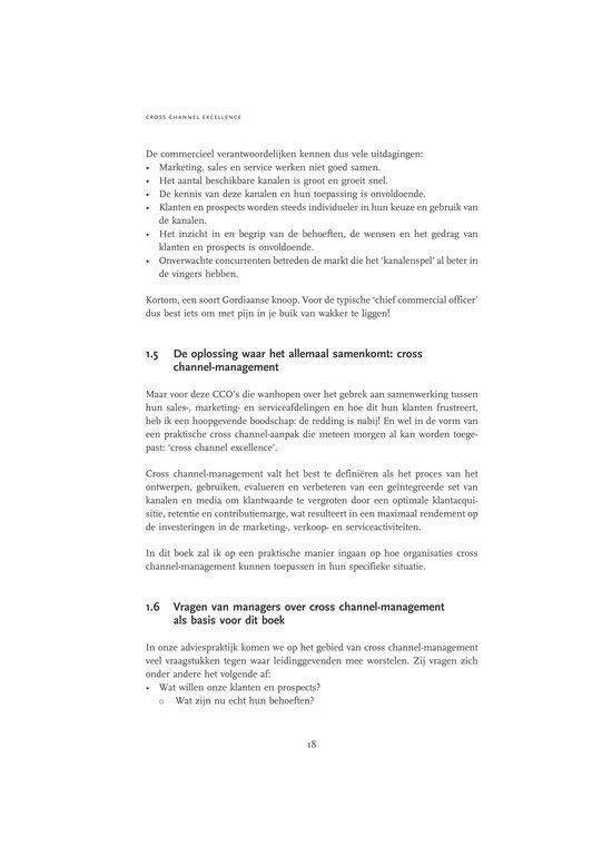 Cross channel excellence