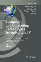 Computer and Computing Technologies in Agriculture IV