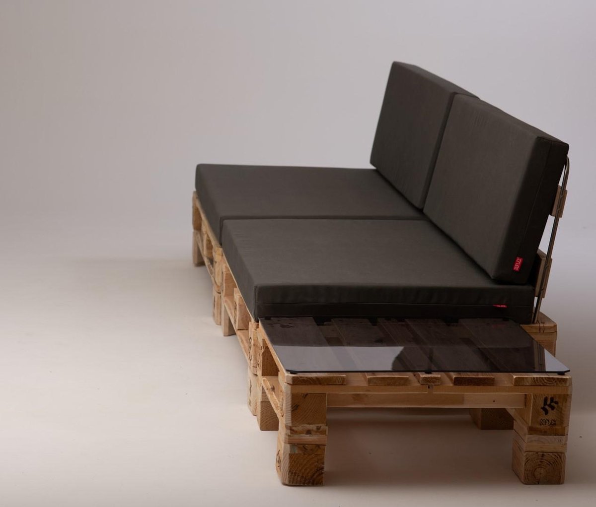 Soflex Loungebank | houten + tafel op basis van pallets | | bol.com