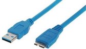 shiverpeaks BS77193 USB-kabel 3 m USB 3.2 Gen 1 (3.1 Gen 1) USB A Micro-USB B Blauw