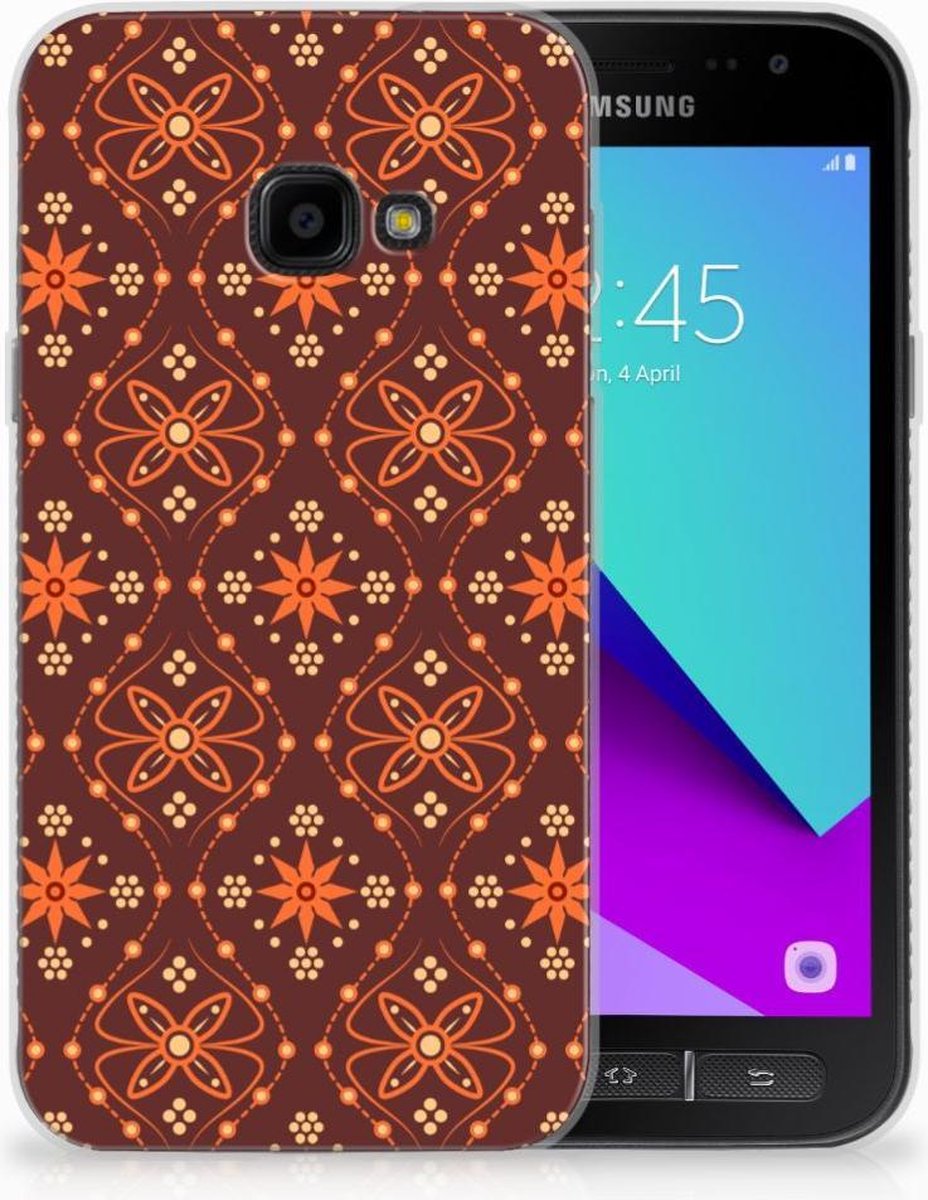 Samsung Galaxy Xcover 4 | Xcover 4s TPU bumper Batik Brown