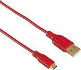 Hama USB A - Micro-USB B M/M 0.75m USB-kabel 0,75 m USB 2.0 Rood
