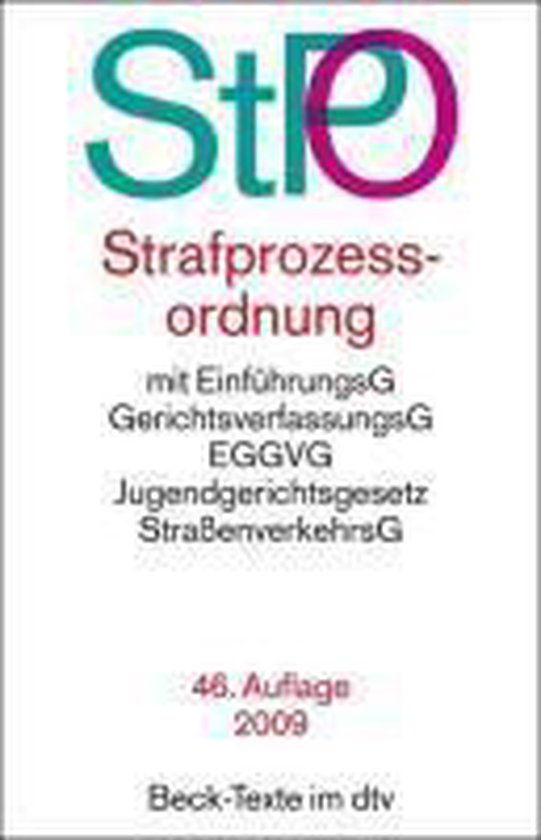 Strafprozessordnung (StPO) - cover