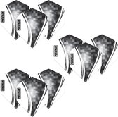 Pentathlon Wave - sterke flights - Zwart - Dragon darts - 3 Sets (9 stuks) - darts flights