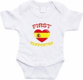 Wit First Spanje supporter rompertje baby - Babykleding 56