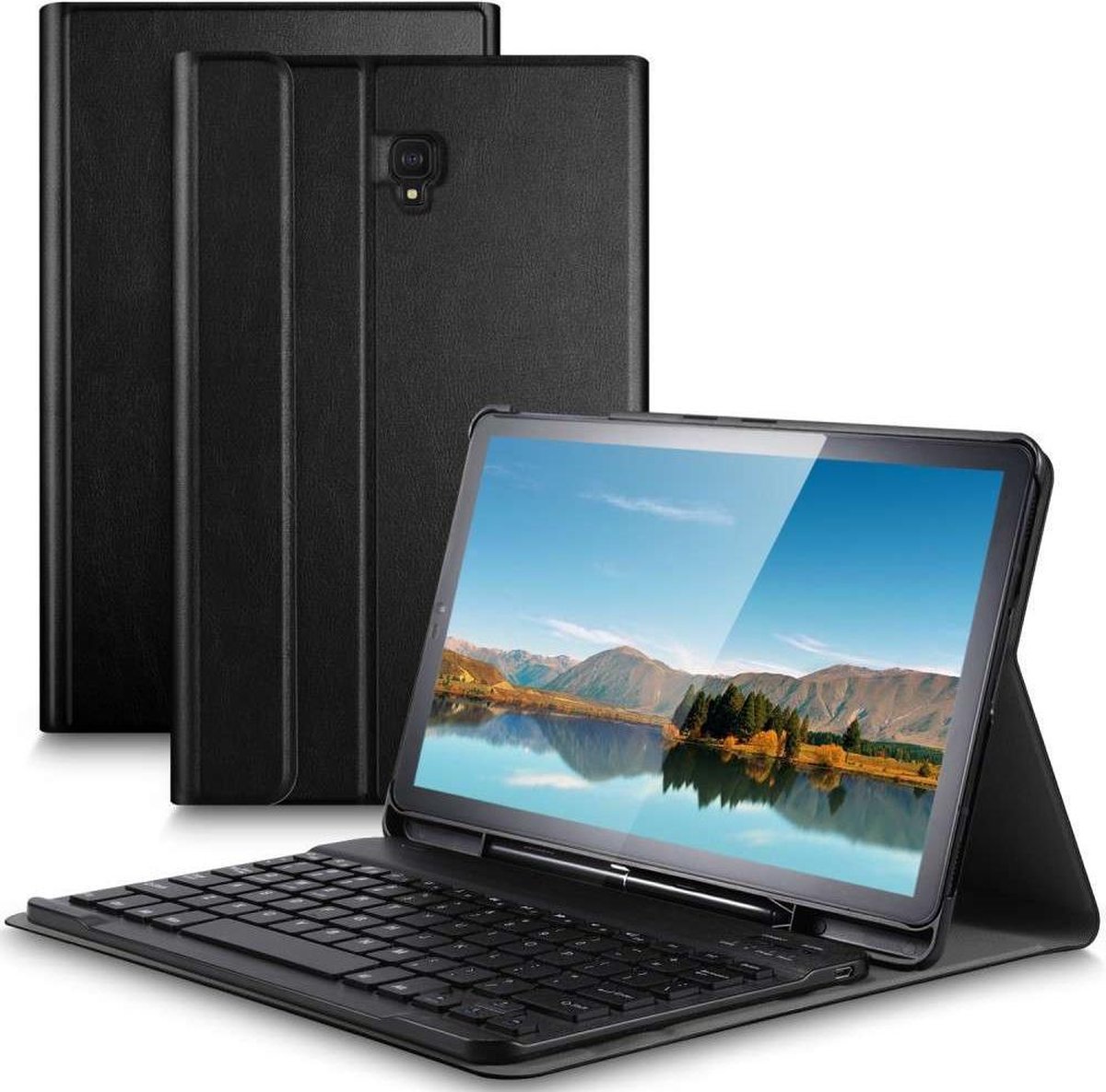 verontschuldiging compact Willen Samsung Galaxy Tab S4 AZERTY Bluetooth Keyboard Cover - zwart | bol.com