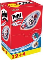 Pritt rollers Correctieroller Compact doos van 16 correctierollers van 42 mm (12 + 4 GRATIS)